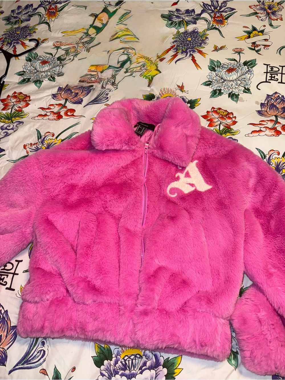 Women's Plush Angel Baby Bomber Jacket